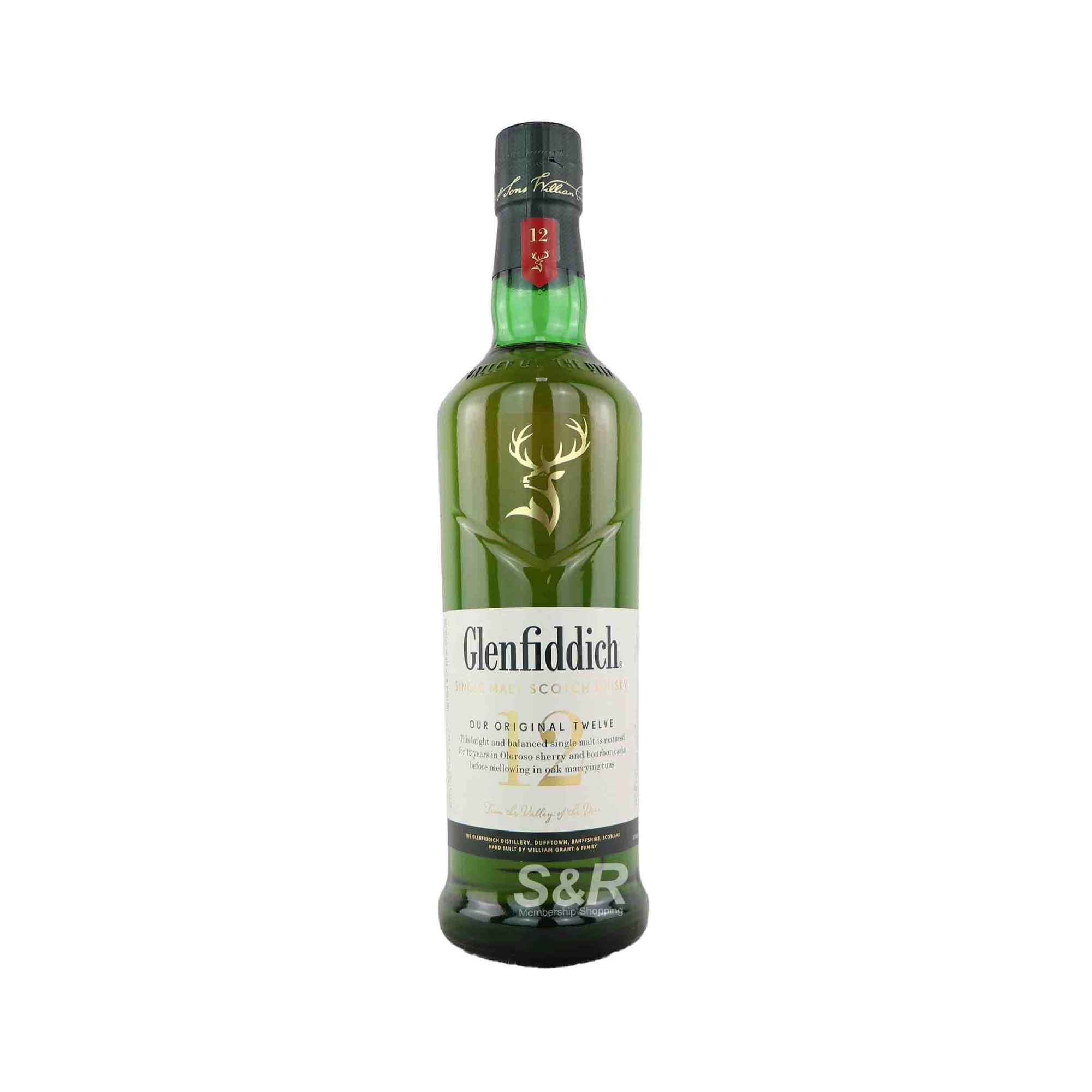 Glenfiddich Aged 12 Years Single Malt Scotch Whisky 750mL